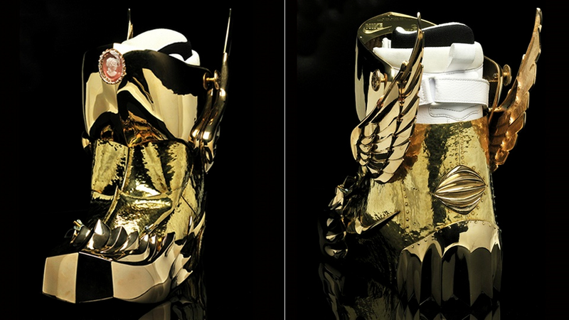 Illustration for article titled You Won't Believe How Complicated It Is to Encase a Snowboard Boot in Gold